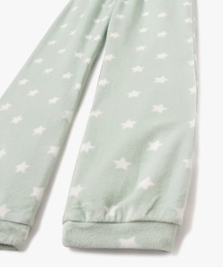 Pyjama en velours à motifs papillons et étoiles fille